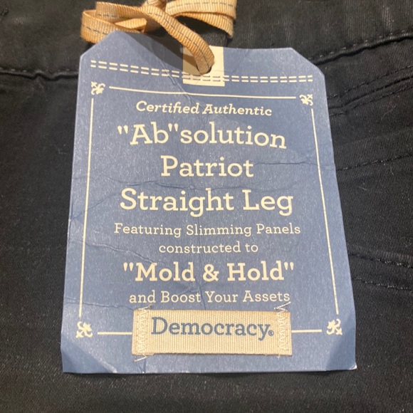 Democracy Black Ab solution Denim Straight Leg Jeans - Picture 7 of 10